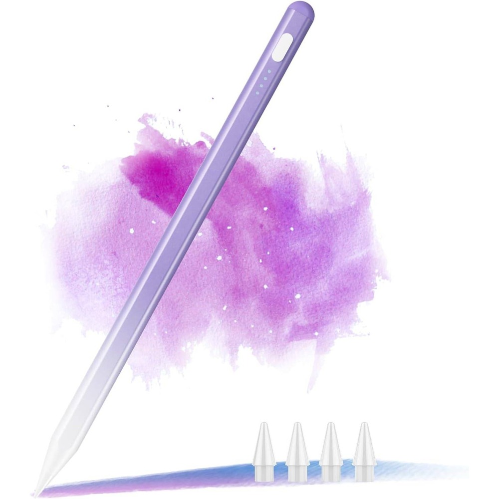 Purple Ombre Active Stylus Pen for iPad 2018-2024 Palm Rejection Tilt Sensitive